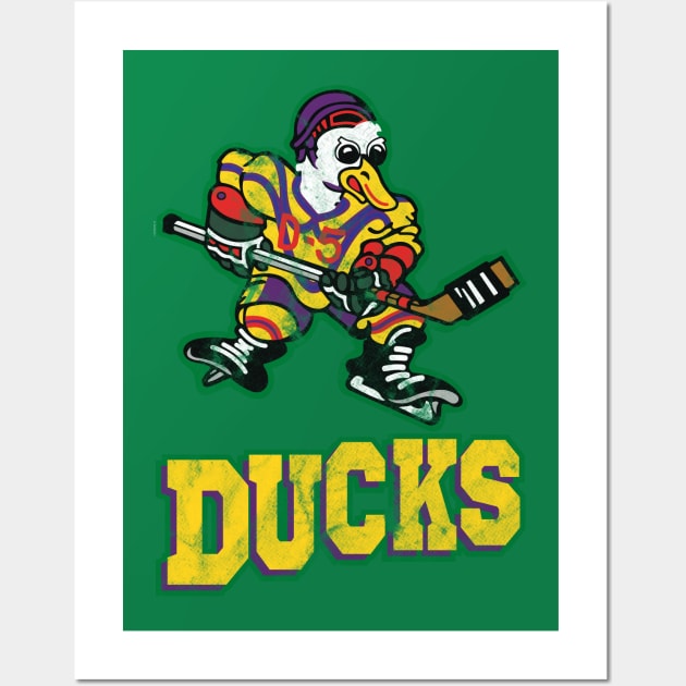 Classic Mighty Ducks Logo Wall Art by tvshirts